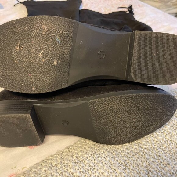 Black Over knee tall slouch boots  Women's Sz 10 - Picture 4 of 5